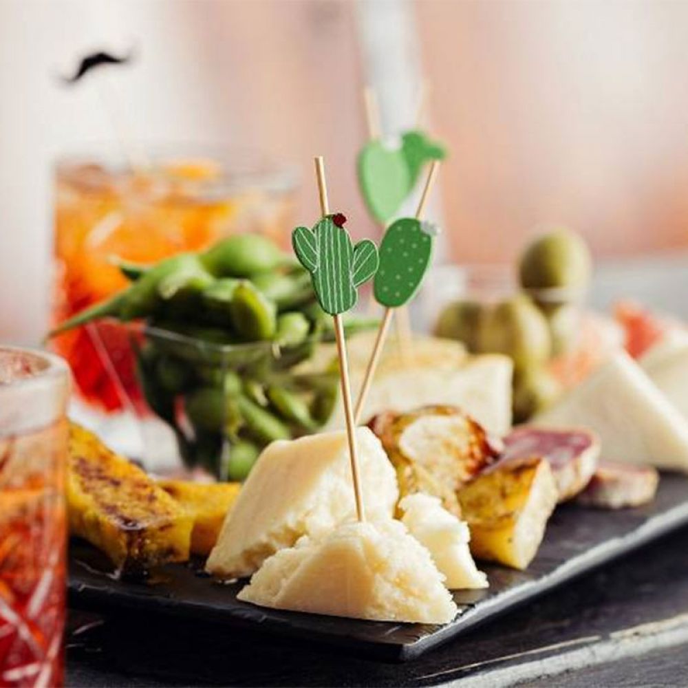 Set 100 skewers Cactus in bamboo