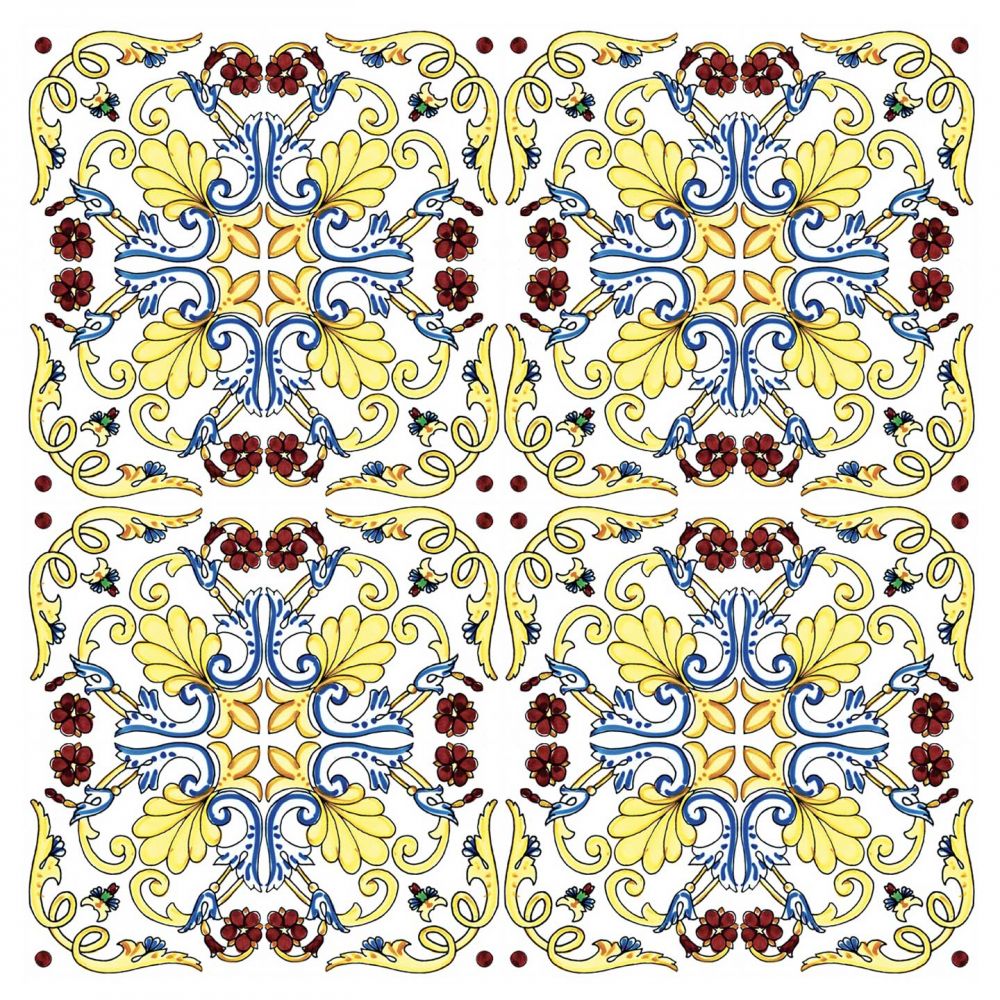 Square plate Positano cm.29x29