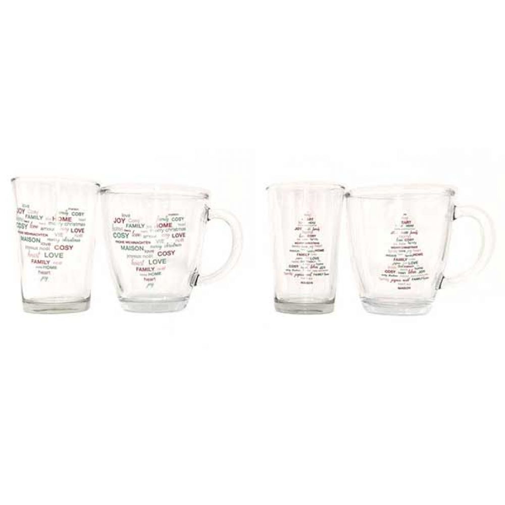 Christmas glass and mug