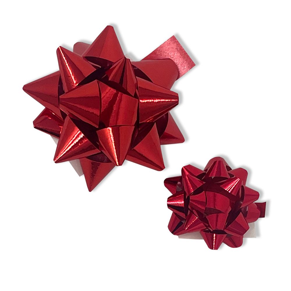 Red adhesive Splendid stars