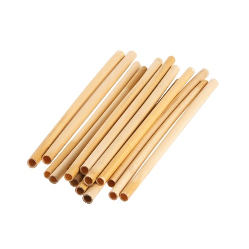 Set of 24 bamboo straws