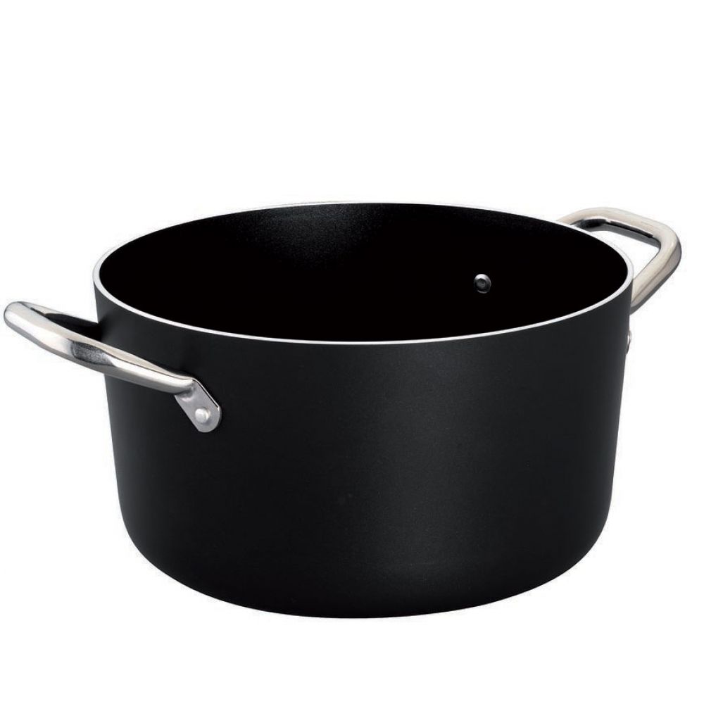Al Black high casserole in non-stick aluminum