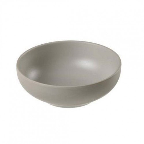 Round gray melamine bowl