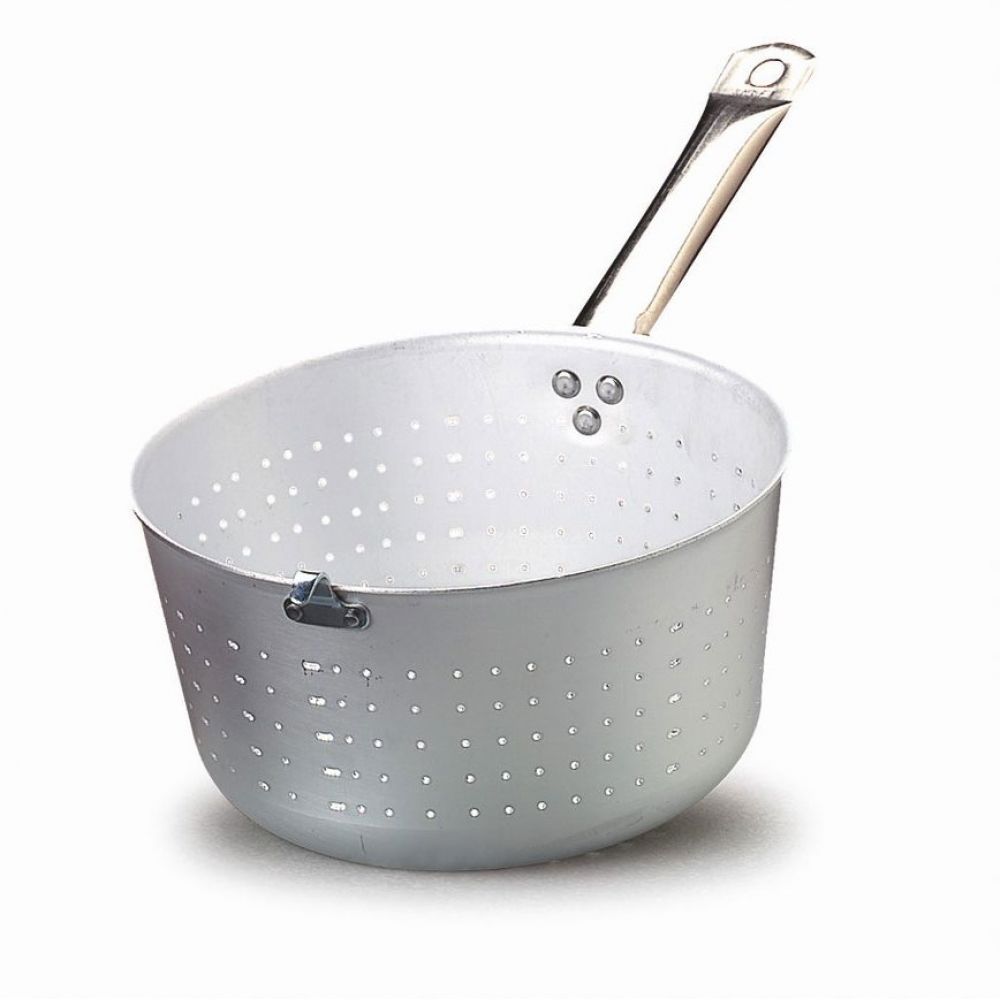 Colander with hook and long handle