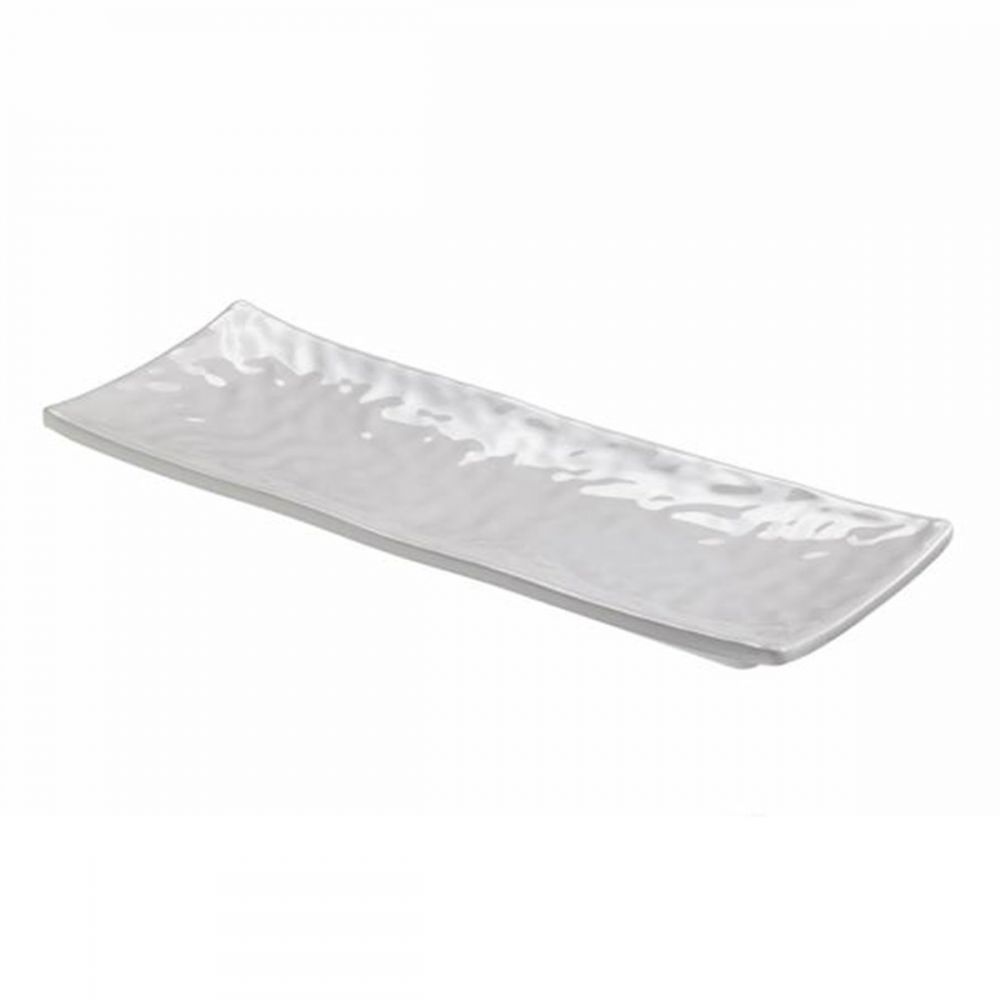 White corrugated tray The pearls in melamine