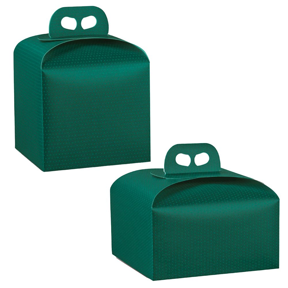 Green tall panettone box