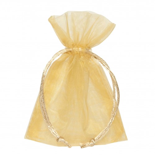Gold organdy bags 