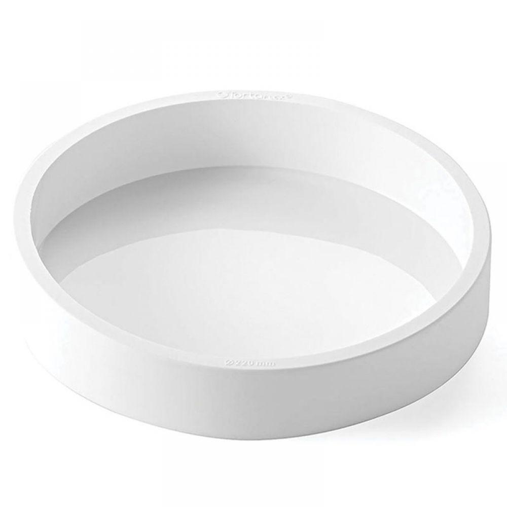 Round mold Ø240 mm in white silicone