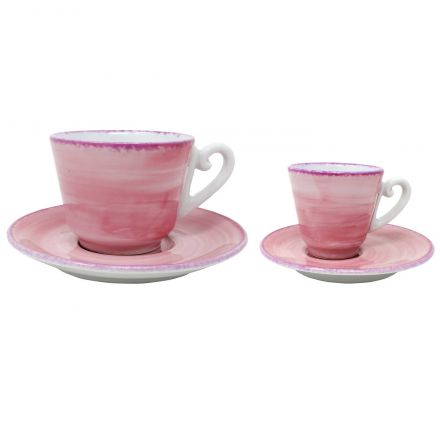 Tea cup and saucer pink dream 181 cc