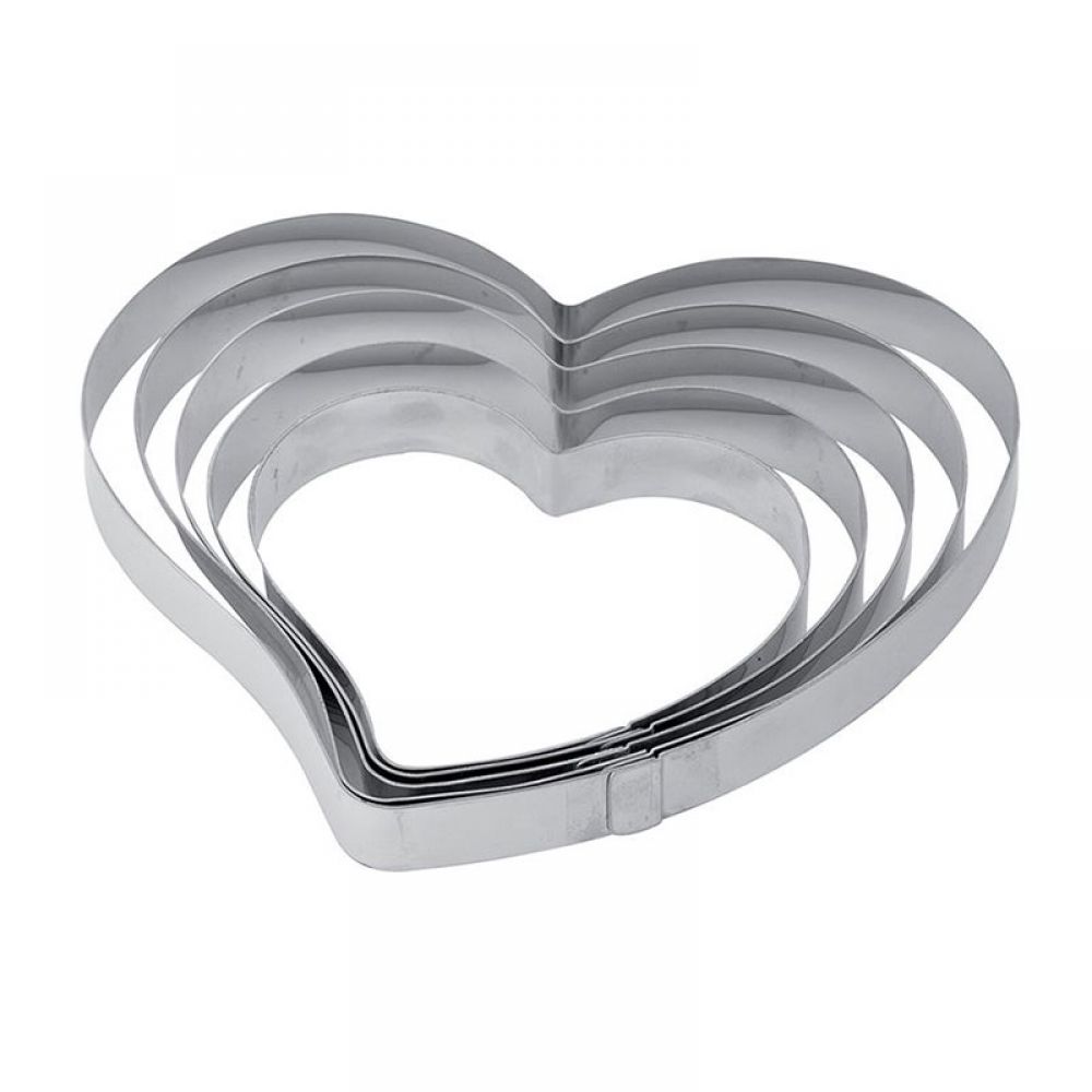 Heart shaped stainless steel bands