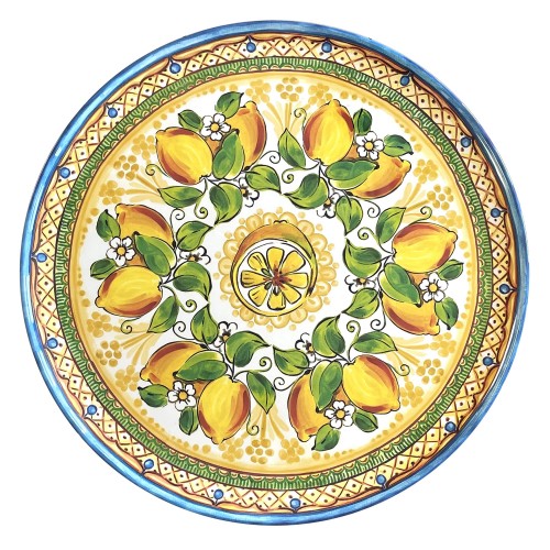 Round plate Citrus 