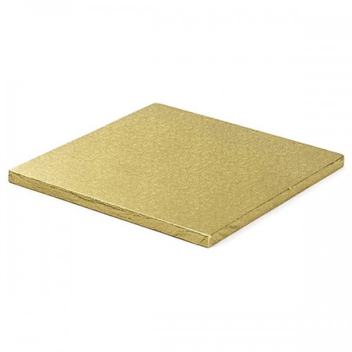 Golden square tray, cardboard