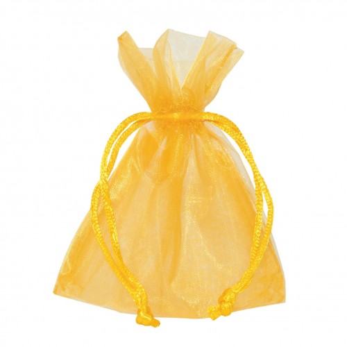 Yellow organdy bags 