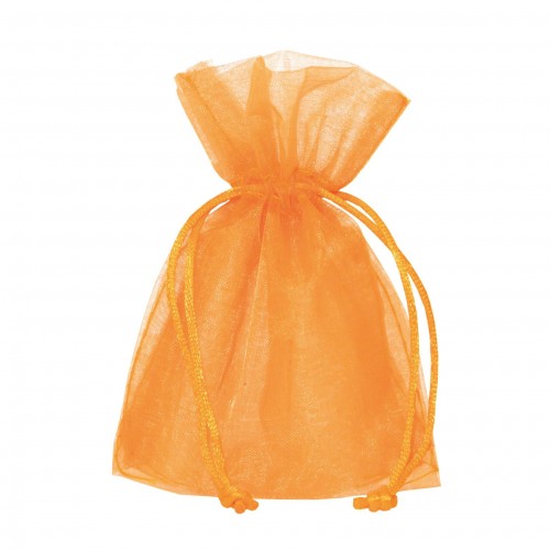 Orange organdy bags 