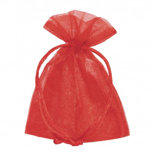 Red organdy bags 